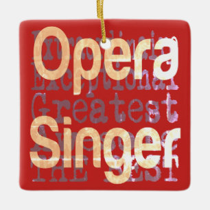 Opera Singer Extraordinaire Keramikornament