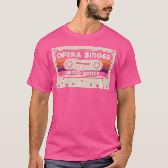Opera Singer Job Titel Vintag Karriere T-Shirt (Vorderseite)