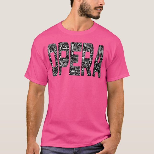 Opera Titel Kunst Worte Aida Turandot.. Baseball T-Shirt (Vorderseite)