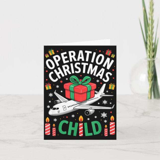 Operation Christmas Child Family Matching Xmas Fun Karte (Vorderseite)