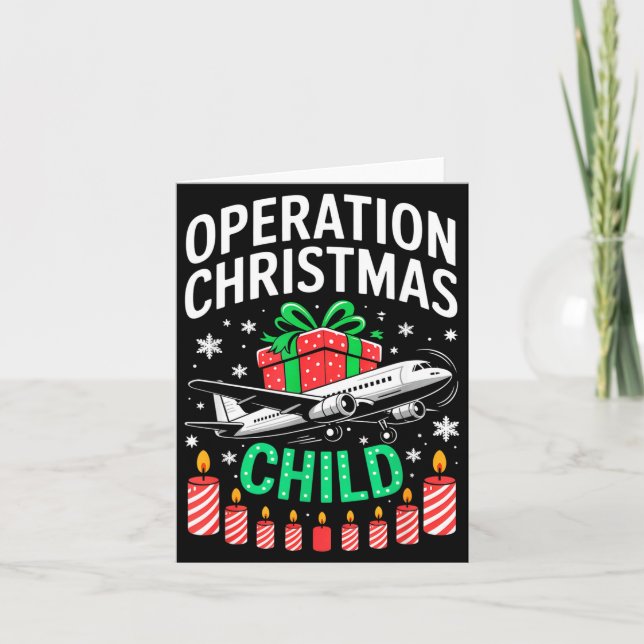 Operation Christmas Child Family Matching Xmas Fun Karte (Vorderseite)