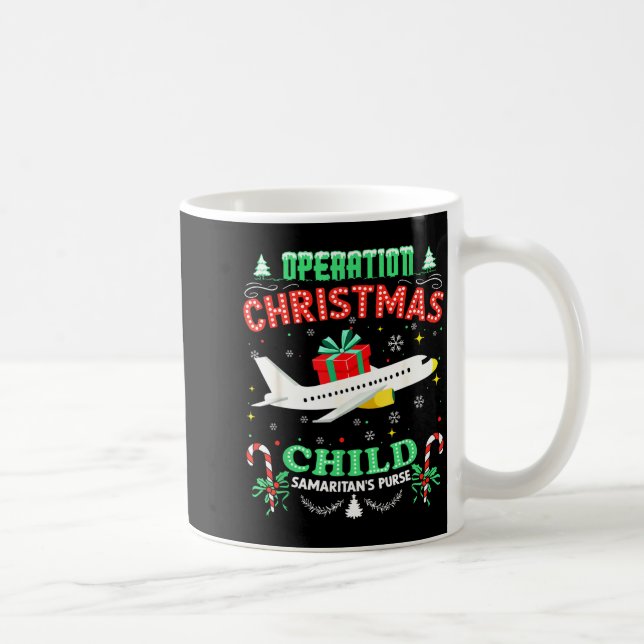 Operation Christmas Child Funny Family Matching Xm Kaffeetasse (Rechts)