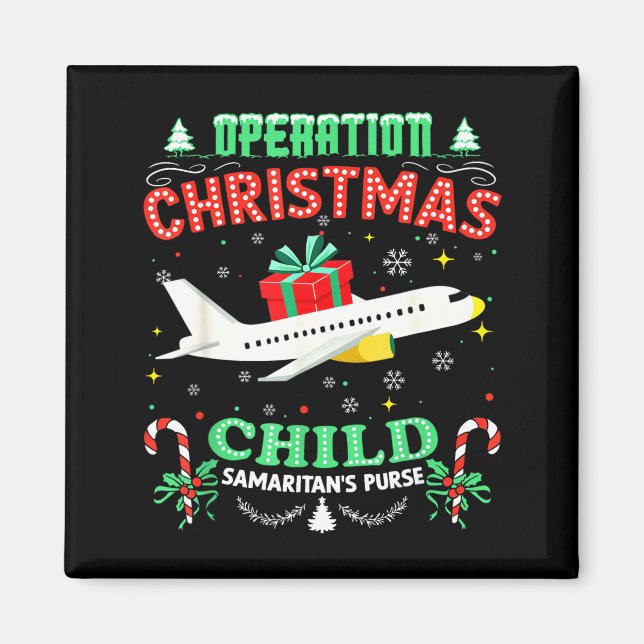Operation Christmas Child Funny Family Matching Xm Magnet (Vorne)