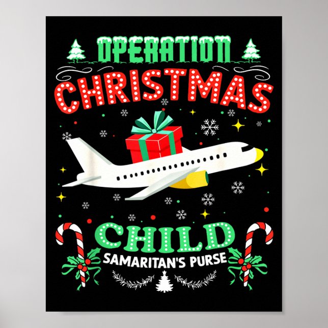 Operation Christmas Child Funny Family Matching Xm Poster (Vorne)