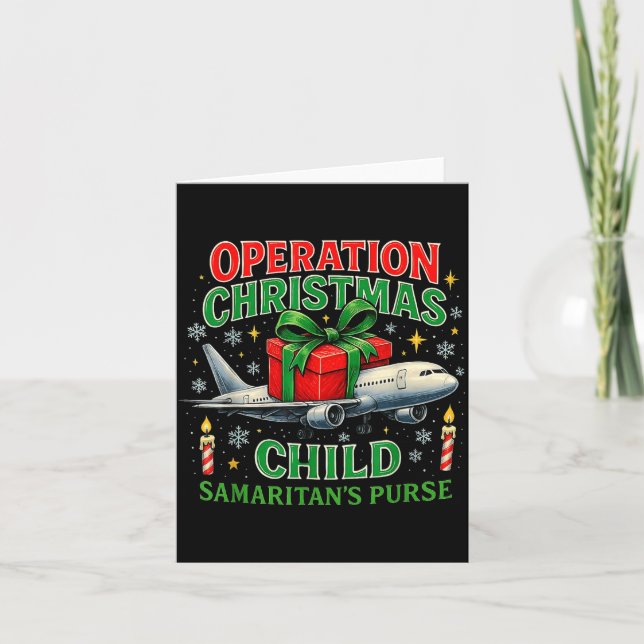 Operation Christmas Child Samaritan’s Purse Design Karte (Vorderseite)