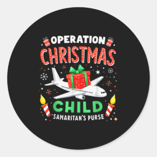 Operation Christmas Child Samariter Tasche Runder Aufkleber