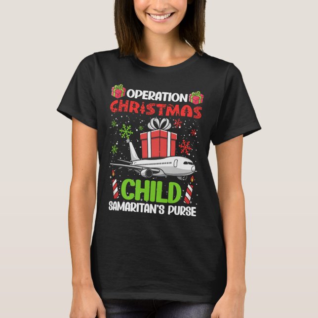 Operation Christmas Child Smaritan's Purse Funny F T-Shirt (Vorderseite)