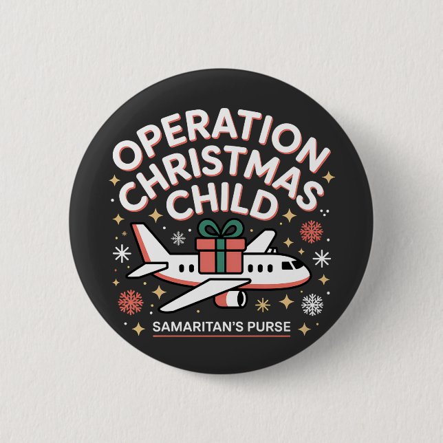 Operation Christmas Kind Samaritan Purse Button (Vorderseite)