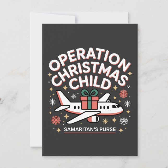 Operation Christmas Kind Samaritan Purse Dankeskarte (Vorderseite)