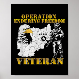 Operation Dauerhafte Freiheit im Kampf Veteran Vet Poster