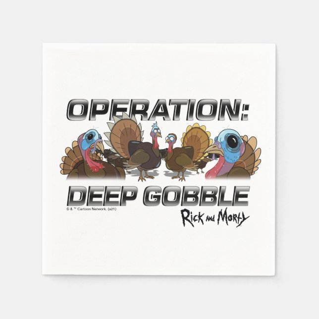 Operation: Deep Gobble Serviette (Vorderseite)