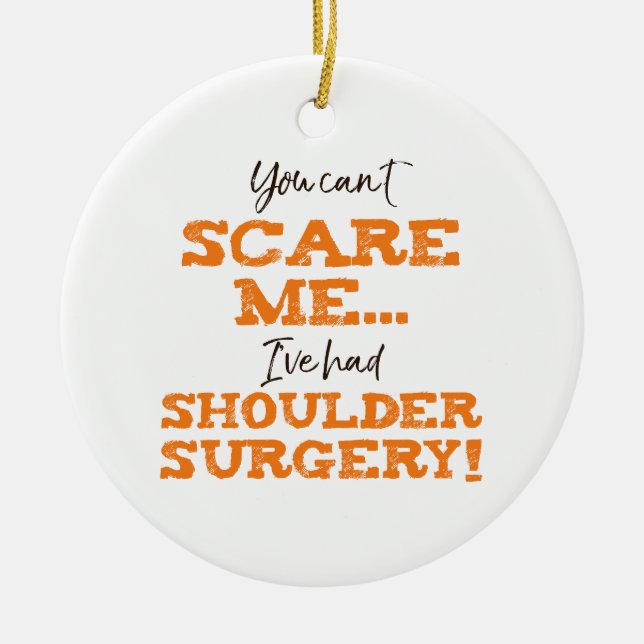 Operation der Funny Shoulder Erholung "Scare" Keramik Ornament (Vorne)