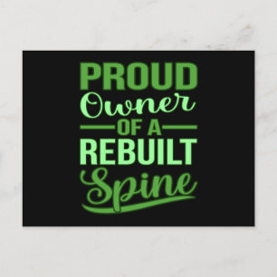 Operation der Rückenspinenspinalfusion Postkarte