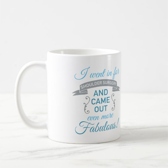 Operation der Schulter Fantastische Erholung (blau Kaffeetasse (Links)