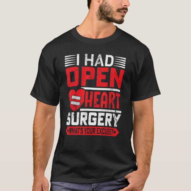 Operation des offenen Herzens Überlebende Herz CHD T-Shirt (Vorderseite)