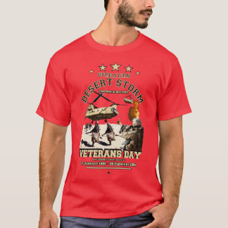 OPERATION DESERT STORM Gedächtnis Veteranen Tag T-Shirt