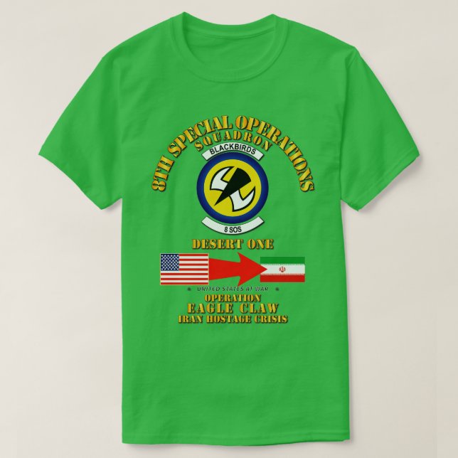 Operation Eagle Claw Iran 8. SOS T-Shirt (Design vorne)