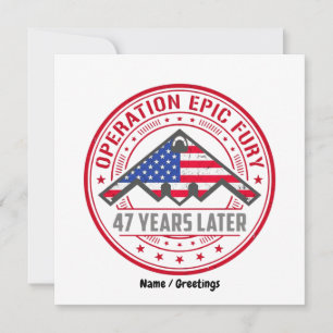 Operation Epic Fury 47 Jahre später B-2 Stealth Einladung