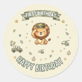Operation Erster Geburtstag Militär Löwe Aufkleber