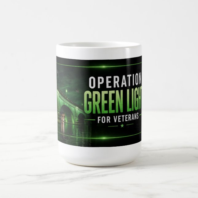 Operation Green Light for Veterans London Bridge Kaffeetasse (Mittel)