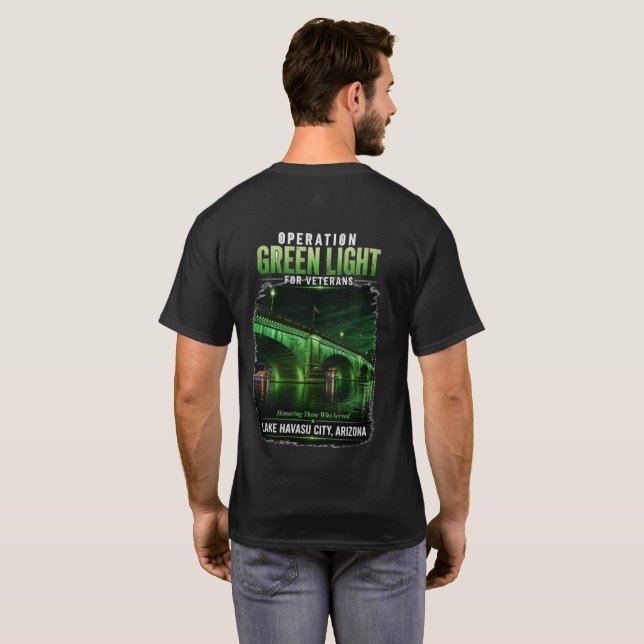 Operation Green Light for Veterans London Bridge T-Shirt (Schwarz voll)