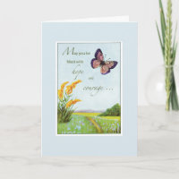 Operation im Herzen mit Schmetterling-Wildblume wi