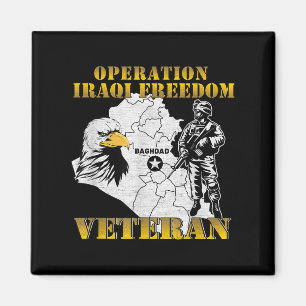 Operation Iraqi Freedom Oif Kampfveteran Vintage Magnet