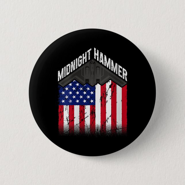 "Operation Midnight Hammer" für Frauen - "US Flag  Button (Vorderseite)