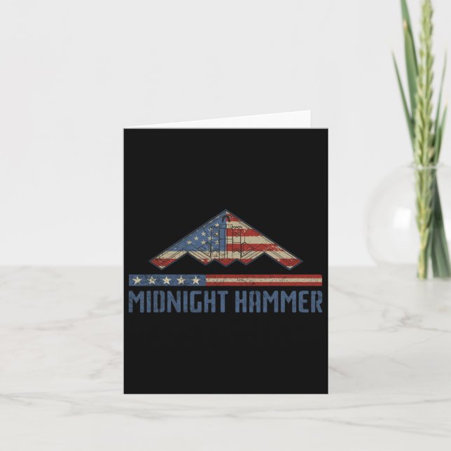 Operation Midnight Hammer - US Flag Midnight Hamm Karte (Vorderseite)