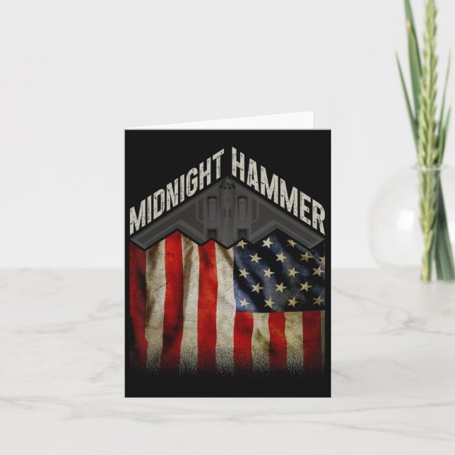 Operation Midnight Hammer - US Flag Midnight Hamm Karte (Vorderseite)