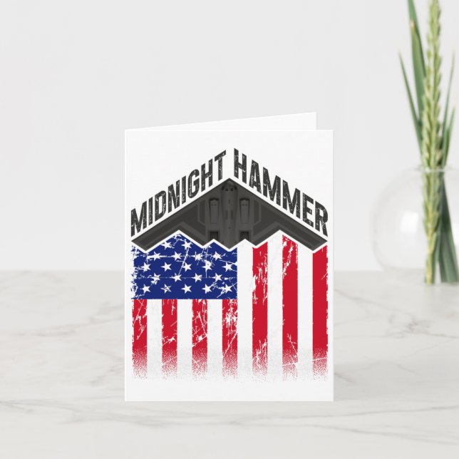 Operation Midnight Hammer - US Flag Midnight Hamm Karte (Vorderseite)