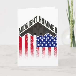 Operation Midnight Hammer - USA-Flagge Midnight Ha Karte
