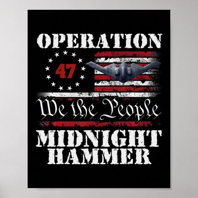 Operation Midnight Hammer - USA-Flagge Midnight Ha Poster (Vorne)