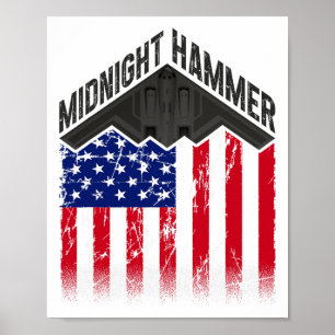 Operation Midnight Hammer - USA-Flagge Midnight Ha Poster