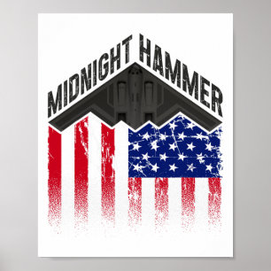 Operation Midnight Hammer - USA-Flagge Midnight Ha Poster