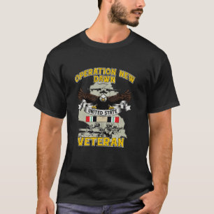 Operation New Dawn Irak OND Veteran Vintage Vetera T-Shirt