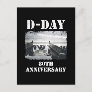 Operation Overlord 1944 D-Day 2024 Normandie Feiertagspostkarte