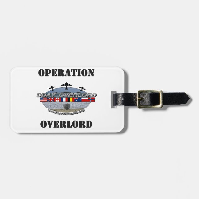 Operation Overlord 1944 Gepäckanhänger (Vorderseite horizontal)