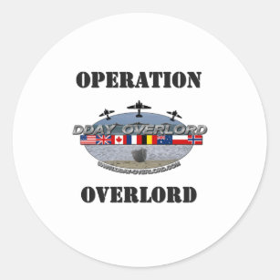 Operation Overlord 1944 Runder Aufkleber