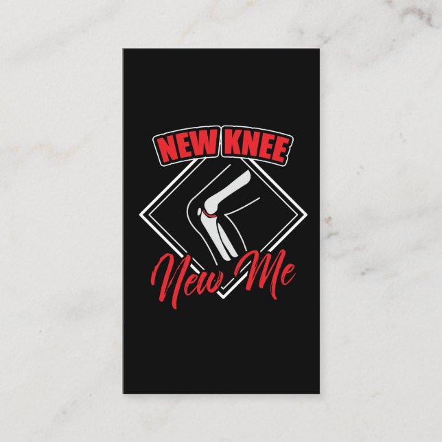 Operation Recover Quote Knie Operation erhalten gu Visitenkarte (Vorderseite)