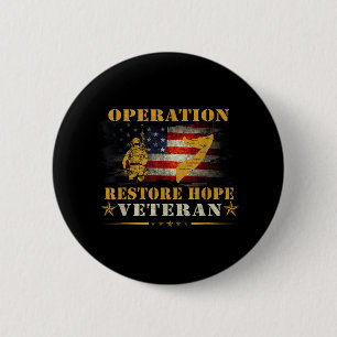 Operation Restore Hope Veteran Somalia Vintage Ges Button