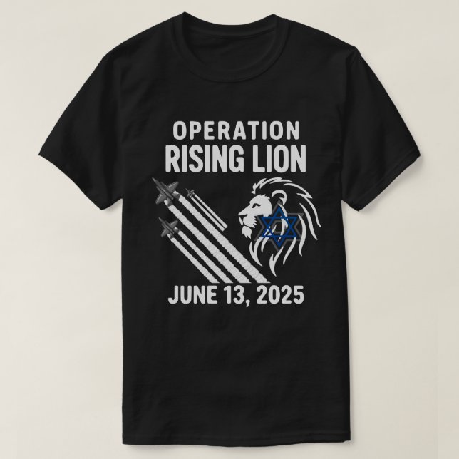 Operation Rising Lion 2025 | Militär Israel-Iran T-Shirt (Design vorne)