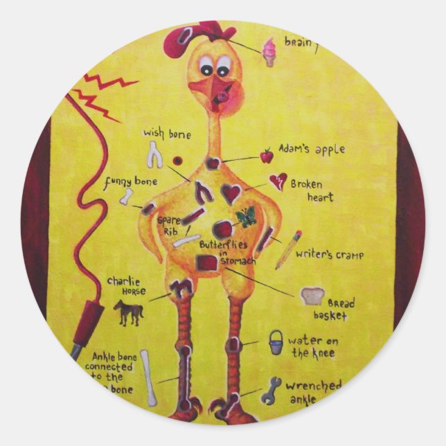 Operation Rubber Chicken Runder Aufkleber (Vorderseite)