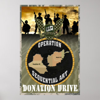 Operation Sequential Art: Spendenlaufwerk Poster