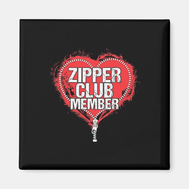 Operation Spaß Funny Zipper Club Mitglied Magnet (Vorne)