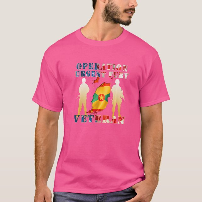 Operation Urgent Fury Combat Veteran Grenada T-Shirt (Vorderseite)