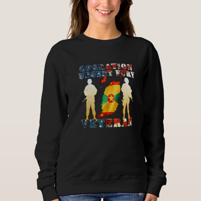 Operation Urgent Fury Kampf Veteran Grenada Sweatshirt (Vorderseite)
