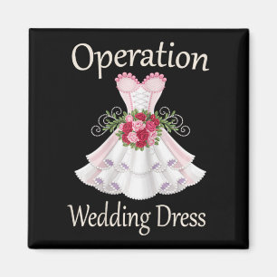 Operation Wedding Dress for Ladys 2025 Bridesmaid Magnet