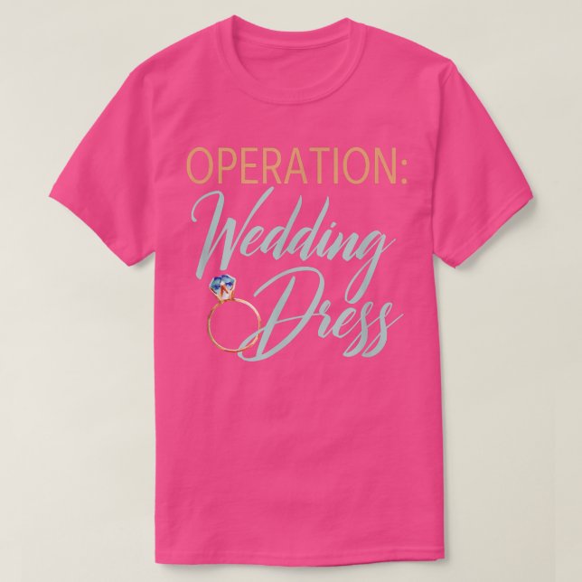 Operation Wedding Dress Wedding Workout Fitness Br T-Shirt (Design vorne)