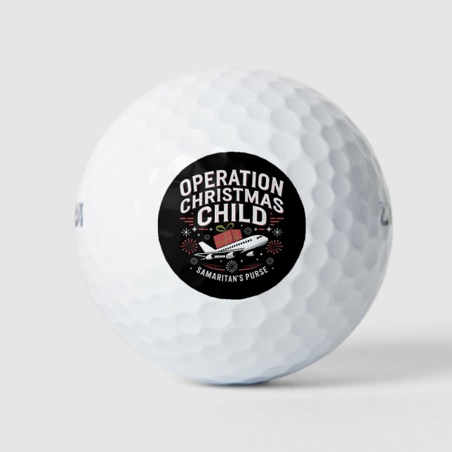 Operation Weihnachtskindersonnenfamilie Matching Golfball (Vorderseite)